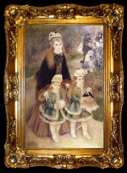 framed  Pierre-Auguste Renoir Mother and Children, ta009-2